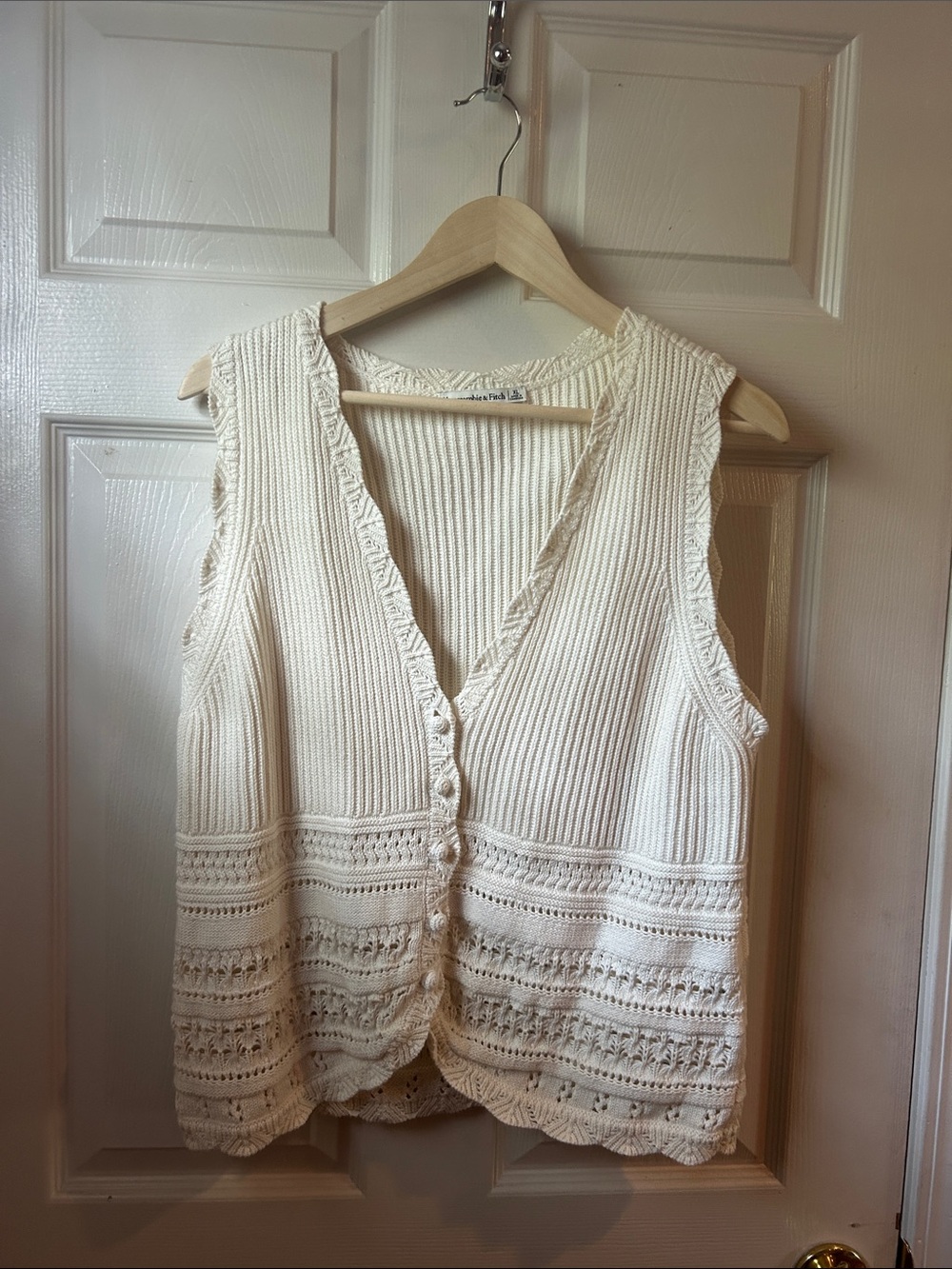 Abercrombie Cotton Sweater Vest Knit Vest